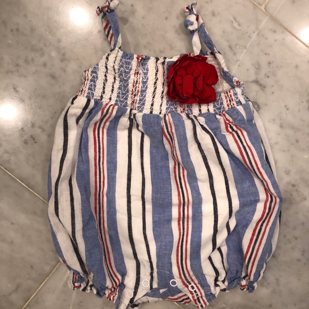 Red, white, and blue jumper